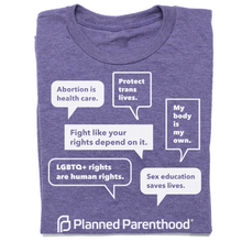 Load image into Gallery viewer, Planned Parenthood Speech Bubbles Shirt