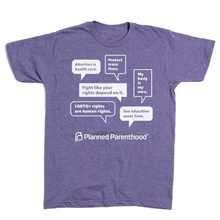 Load image into Gallery viewer, Planned Parenthood Speech Bubbles Shirt