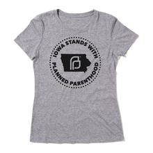 Load image into Gallery viewer, Iowa Stands With Planned Parenthood Shirt - Black Ink