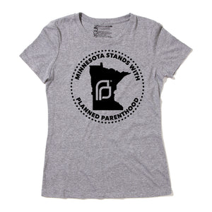 Minnesota Stands With Planned Parenthood Shirt - Black Ink
