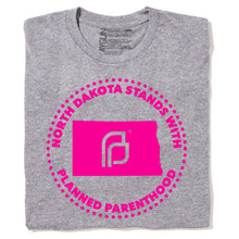 Load image into Gallery viewer, North Dakota Stands With Planned Parenthood Shirt - Pink Ink