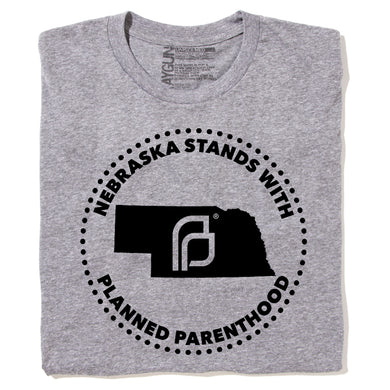 Nebraska Stands With Planned Parenthood Shirt - Black Ink