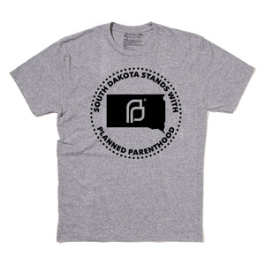 South Dakota Stands With Planned Parenthood Shirt - Black Ink