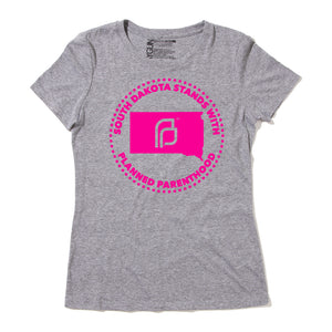 South Dakota Stands With Planned Parenthood Shirt - Pink Ink